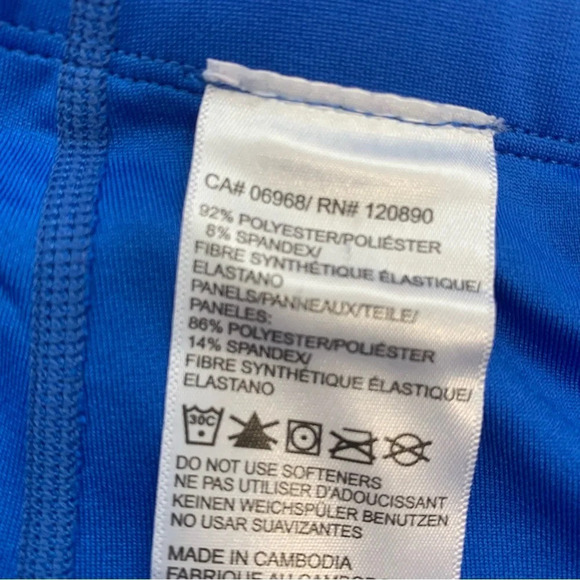 Wilson‎ Skirt Skort Large  Tennis Short Blue Pleat Pull On  Stretch Activewear - Picture 7 of 9